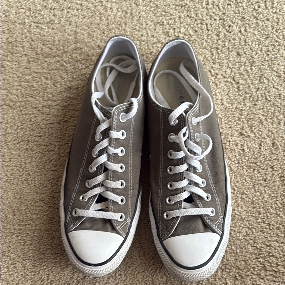Converse Brown and White Sneakers Classic Canvas Style